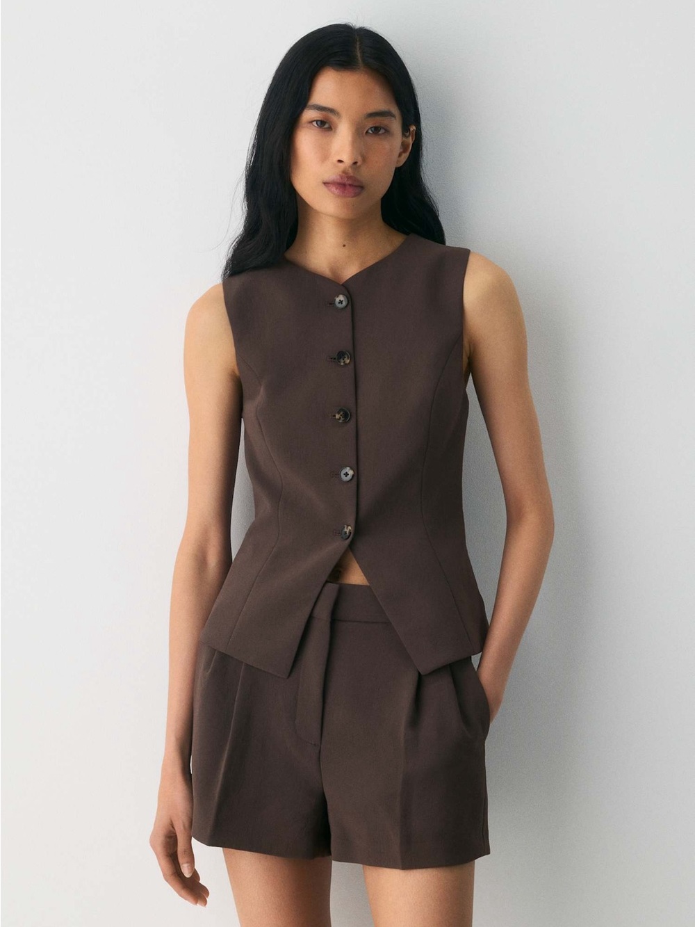 Aritzia Wilfred Regal Vest Crepette - Picture 1 of 4